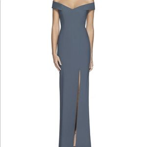 Dessy Collection Gown Silverstone Off the Shoulder
